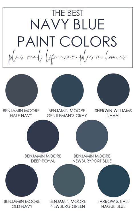 sherwin williams navy colors